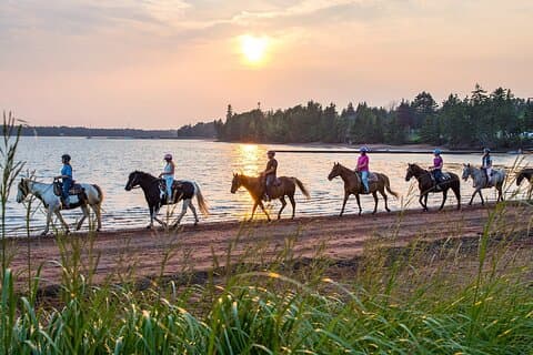 Lakeside Sunset Beach Ride