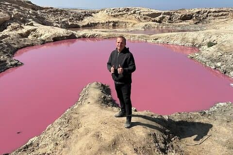 Dode Zee Roze Meer en Salt Beach Privétour