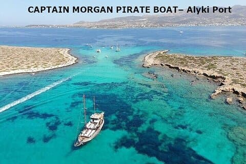 Hele dag feest aan boord ,Sea Tour Blue Lagoon ,Zuidelijke Paros