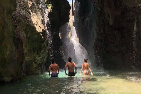 3 Hours tour River Trekking at Kourtaliotiko Gorge Waterfalls