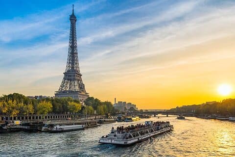 1 timers Paris kvelden sightseeing cruise med Illuminations billett