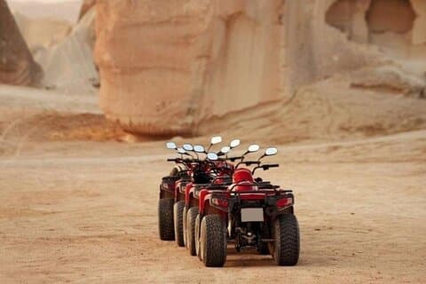 Quad Safari Ride i Kappadokien längs Rose Sword och Love Valleys