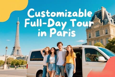 Paris: Tour privato personalizzabile di un'intera giornata con trasferimento in hotel