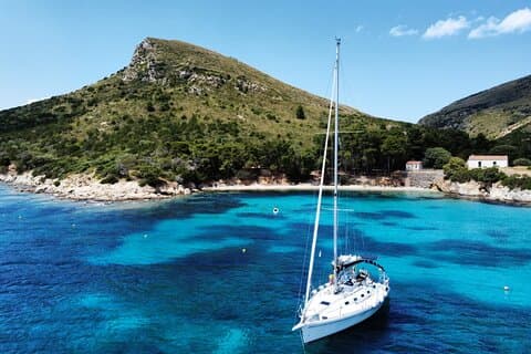 Olbia seiltur Tavolara til Cala Moresca