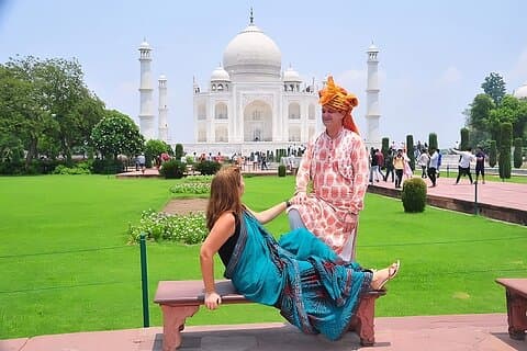 Luxe Taj Mahal Tour vanuit Delhi per sneltrein met 5* lunch