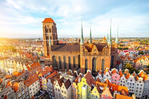 Privat transfer fra Warszawa til Gdansk med 2 timers sightseeing