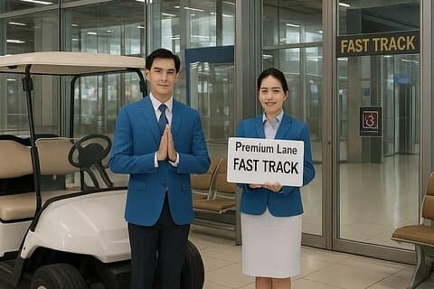 Priority Fast Track Entry op Bangkok Airport met gids