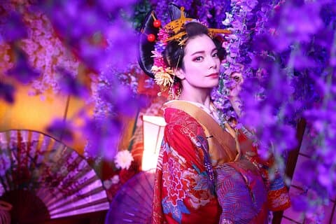 Tokyo Private Makeover Photography Studio em kimono de luxo