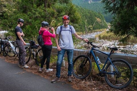 Bike tour through old rural Japanese silver mining town