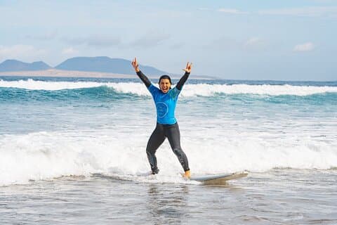 Privat surfing lektion i Famara
