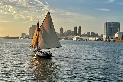 San Diego Sailing Sunset and Afternoon Classic Yacht