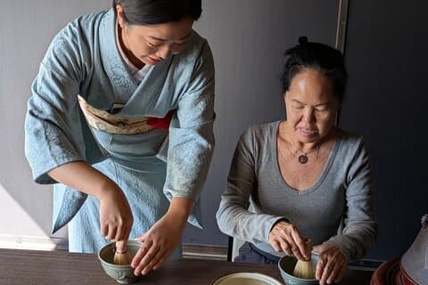航空会社が提供した茶道と和食ランチ
