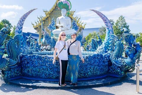 White, Black, Blue Temples & Golden Triangle Tour From Chiang Mai