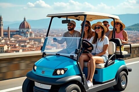 Tour di Firenze - 60 minuti in Golf Cart con guida multilingue