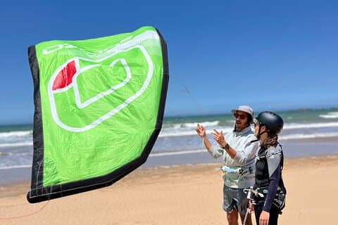 Privatlektion i kitesurfing i Essaouira