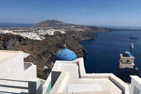 Tour de Senderismo Santorini : Paseo Imerovigli a Fira Caldera