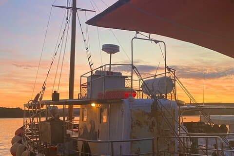 夕方のボート旅行：プナットからクルクシティまで+2時間の自由時間