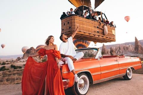 Tour in auto classica dell'alba e del tramonto in Cappadocia