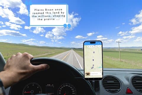 Cowboy Trail Smartphone Audio Condução Tour