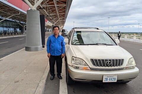 Siem Reap : Lufthavnsafgift (fra hotel til lufthavn til hotel)