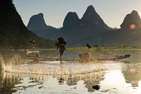 1 dag Li riviercruise van Guilin naar Yangshuo met privégids