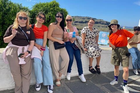 Lindos familie skattejagt og tur med mad stop