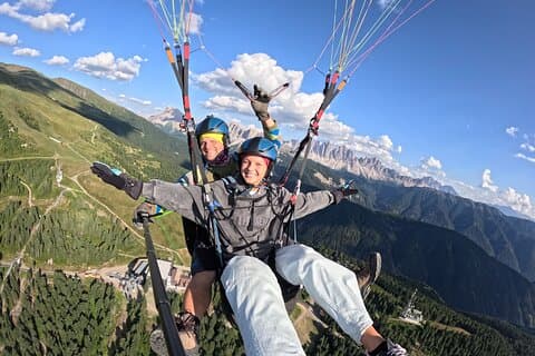Aventura de parapente Plose/Brixen Dolomites para os amantes da natureza