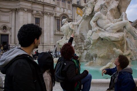 Tour a pie por la ciudad de Roma, el panteón y la Fontana di Trevi