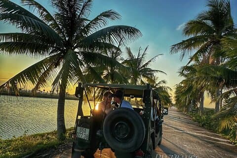 Danang / Hoi An : Land mit Jeep und Korbboot Erfahrung
