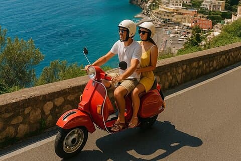 Amalfi Vintage Vespa Tour with Aperitif