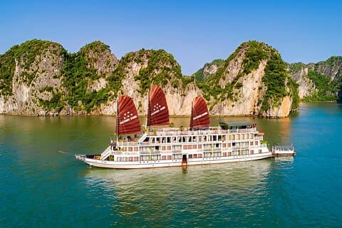 From Hanoi: Arcady Boutique Cruise 2-Day Halong Bay Discovery