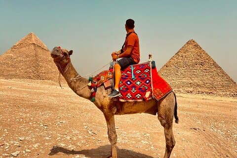 Fullday pyramids, Memphis, sakkara, Lunch, Camel ride& Nilecruise