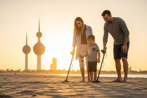 Metal Detecting Adventure and Training in Kuwait Desert
