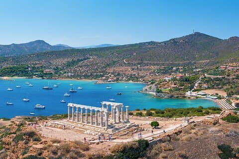 Athener Tempel von Poseidon und Vouliagmeni See Tour