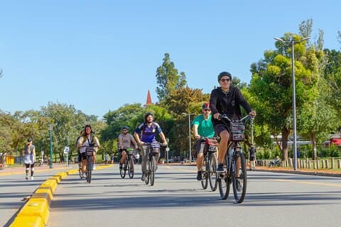 Expérience culturelle à vélo autour de Palerme et de Recoleta Max 6 personnes