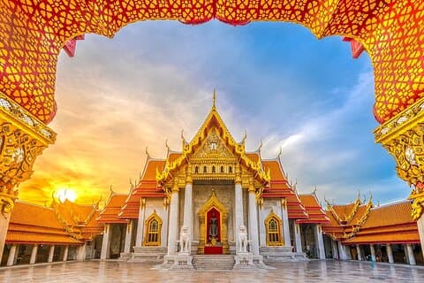 Visite privée de Bangkok avec dîner croisière