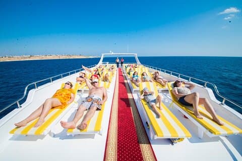 Croisière VIP Ras Mohammed & White Island avec déjeuner aux fruits de mer