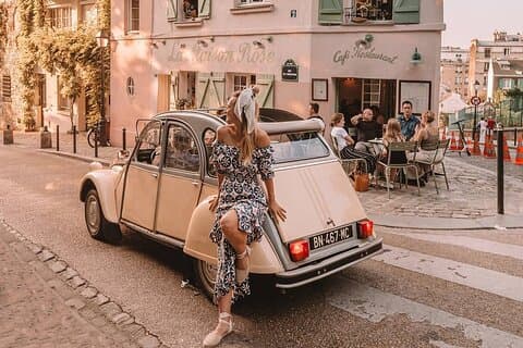 2 timers privat Paris tur i en fransk vintage bil - skjulte edelstener