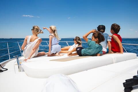 Jantar Capri e aperitivo com transporte de iate de luxo