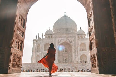 Från Delhi: Taj Mahal Sunrise Agra Fort och Baby Taj Tour