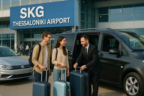 Thessaloniki Luchthaven SKG Privé Aankomst Transfer