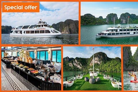 1 dagtour naar Halong Bay Cruise van 3 - 5 sterren Cruise & Transfer