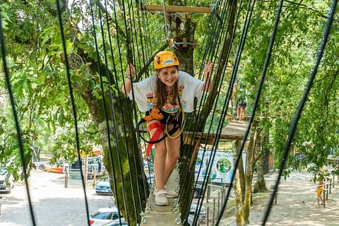 High Ropes Adventure em Bravaes Kayak Park