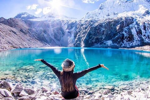 Trekking to Lagoon 69 in Peru