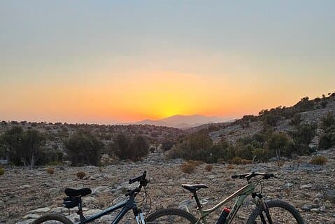 Bicycling in jabal akhdar