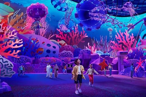 Entrada a SeaWorld en Abu Dabi