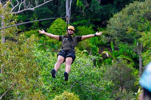 Phuket Zipline Adventure 18 Plattform och ATV Jungle Tour