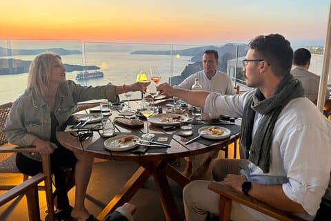 Santorini Private Island Tour & Sunset Dinner at Santo Wines
