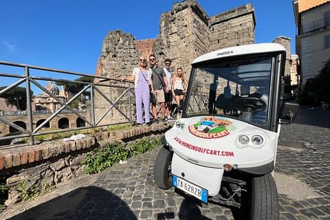 Rome in Golf Cart 4 Hours History & have Fun