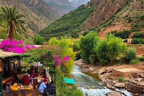Besök de vackra platserna i Marrakech och Atlasbergen